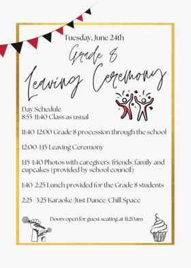 School leaving poster