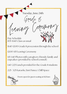 School leaving poster